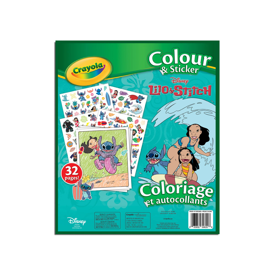 Crayola Lilo & Stitch Coloring & Sticker Book