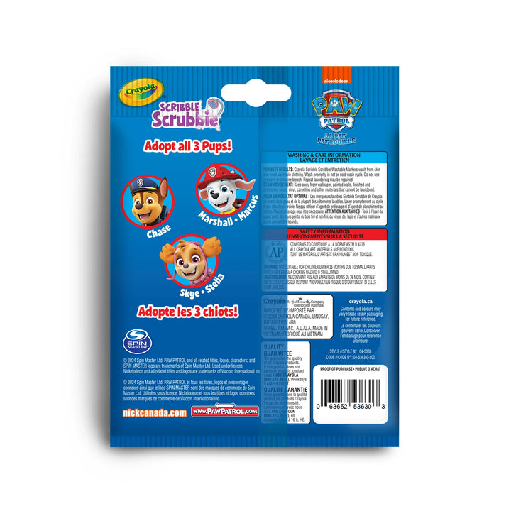 Crayola Scribble Scrubbie Paw Patrol 1 Pack