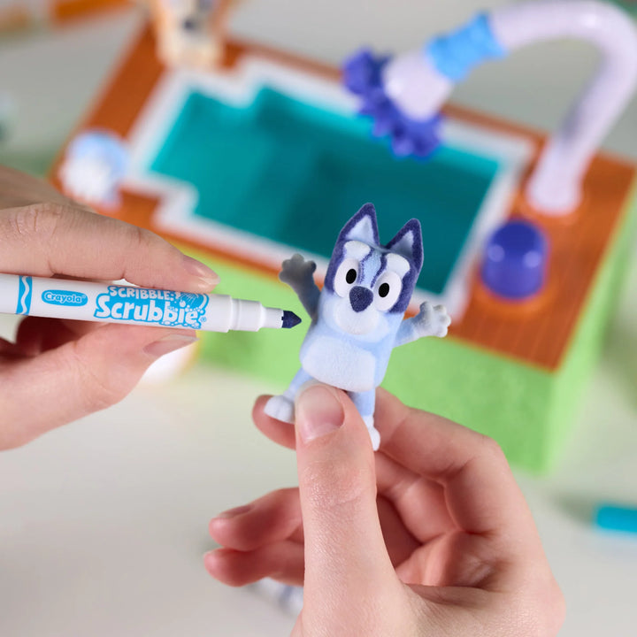 Crayola Scribble Scrubbie Bluey Poolside Playset