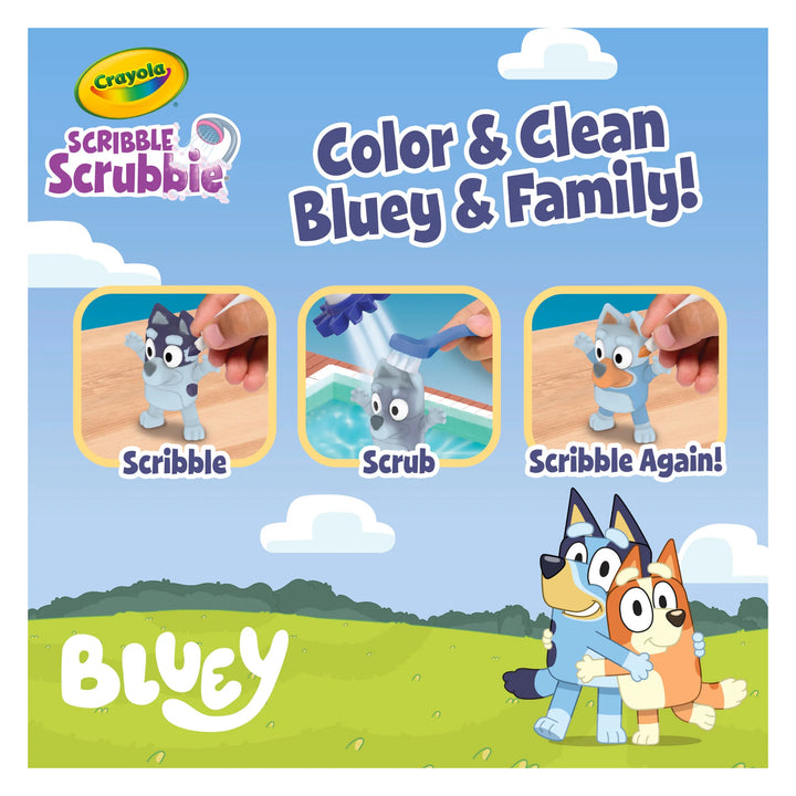 Crayola Scribble Scrubbie Bluey Poolside Playset