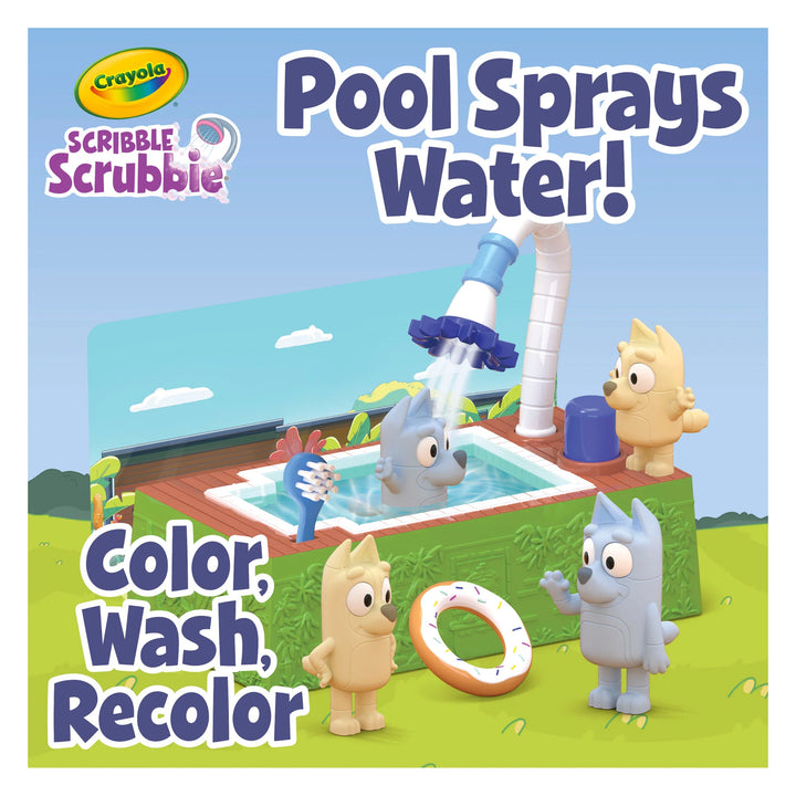 Crayola Scribble Scrubbie Bluey Poolside Playset