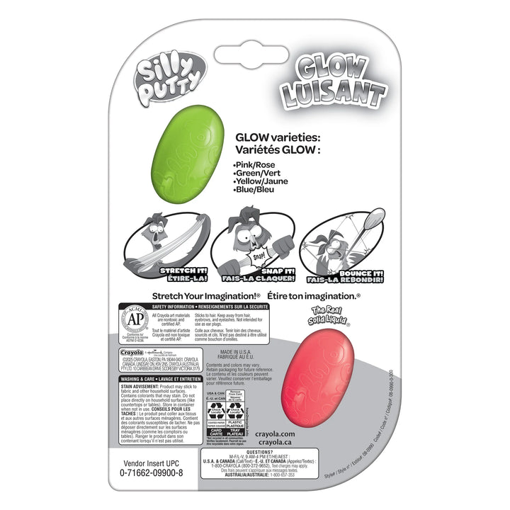 Crayola Silly Putty Glow 2 Pack