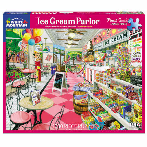 White Mountain Ice Cream Parlor 1000Pc Puzzle
