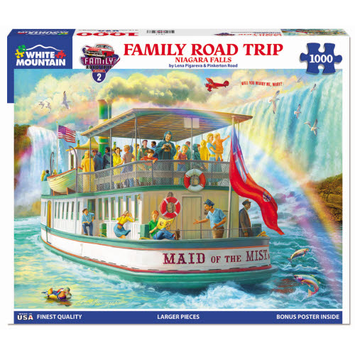 White Mountain Family Road Trip- Niagara Falls 1000Pc Puzzle