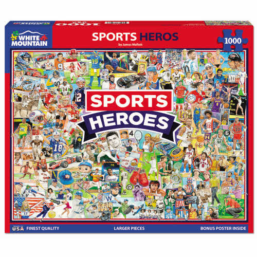 White Mountain Sports Heroes 1000Pc Puzzle
