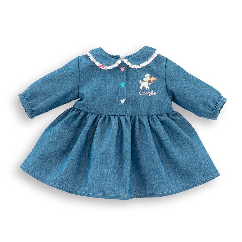 Corolle Baby Doll Week-end in Paris - Denim Dress for 12