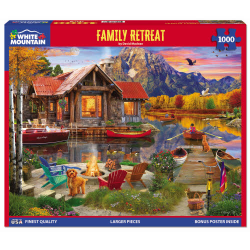 White Mountain Family Retreat 1000Pc Puzzle