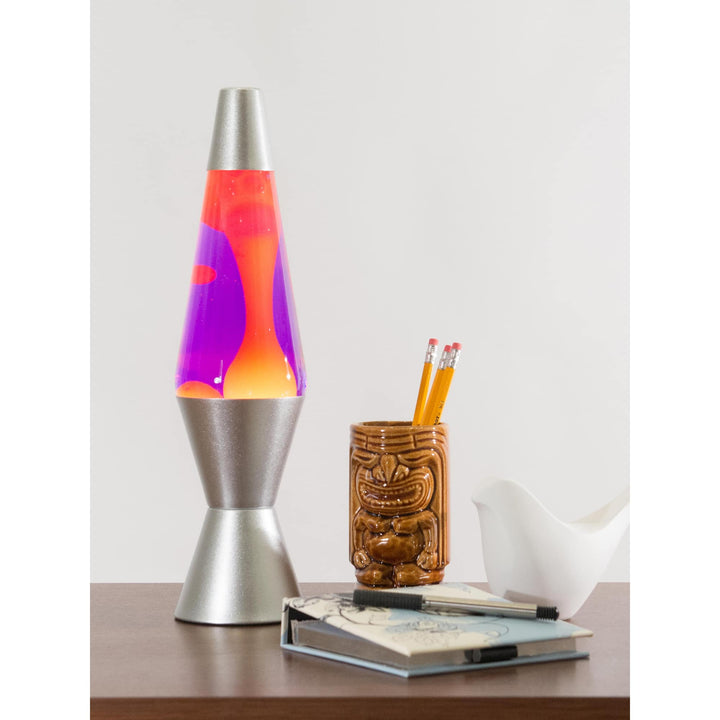 Yellow Purple Silver LAVA Lamp 11.5"