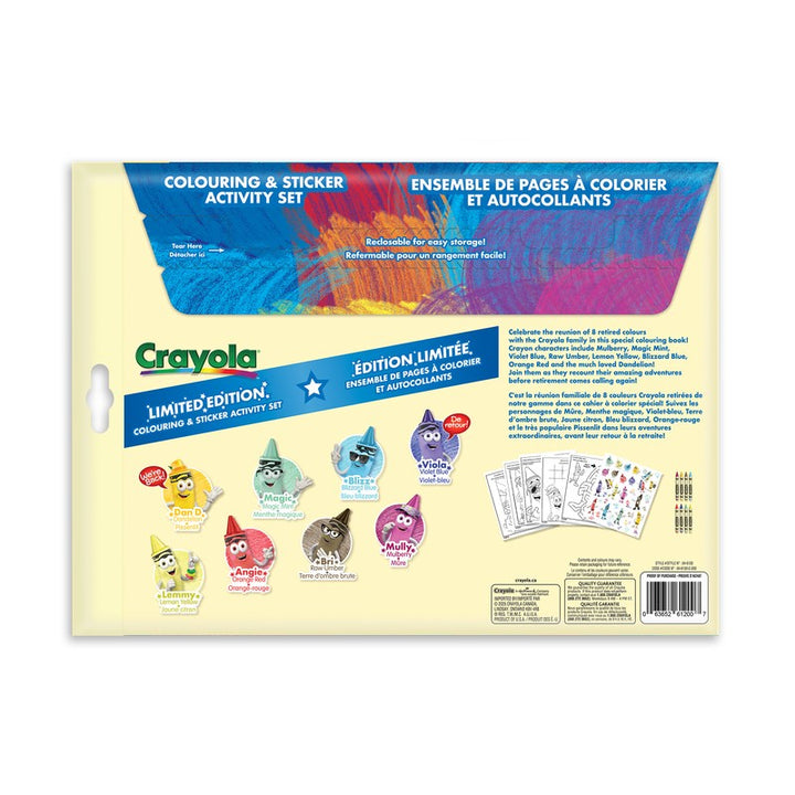 Crayola Colouring & Sticker Set With 8 Retired Crayons