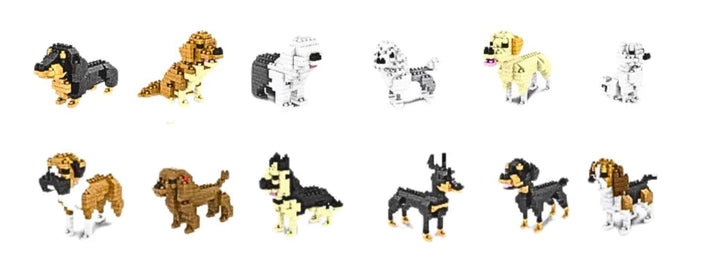 Mini Dog Building Blocks Assortment