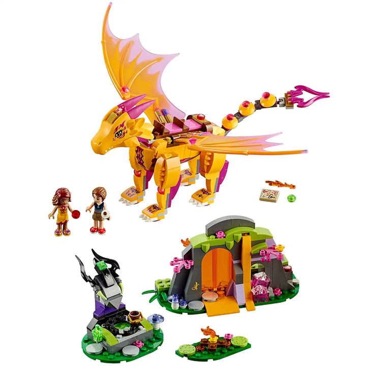 Lego Elves Fire Dragon's Lava Cave- RETIRED