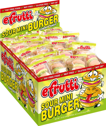 Efrutti Sour Mini Burger Singles