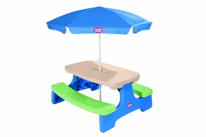 Little Tikes Easy Store Large Picnic Table W/ Umbrella