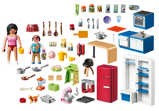 Playmobil Dollhouse Family Kitchen