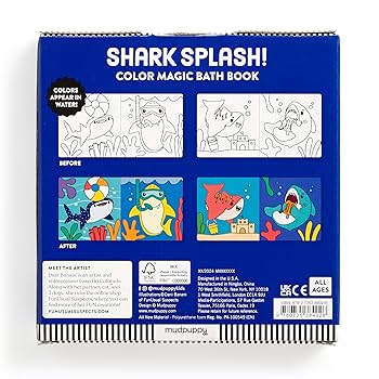 Shark Splash! Colour Magic Bath Book