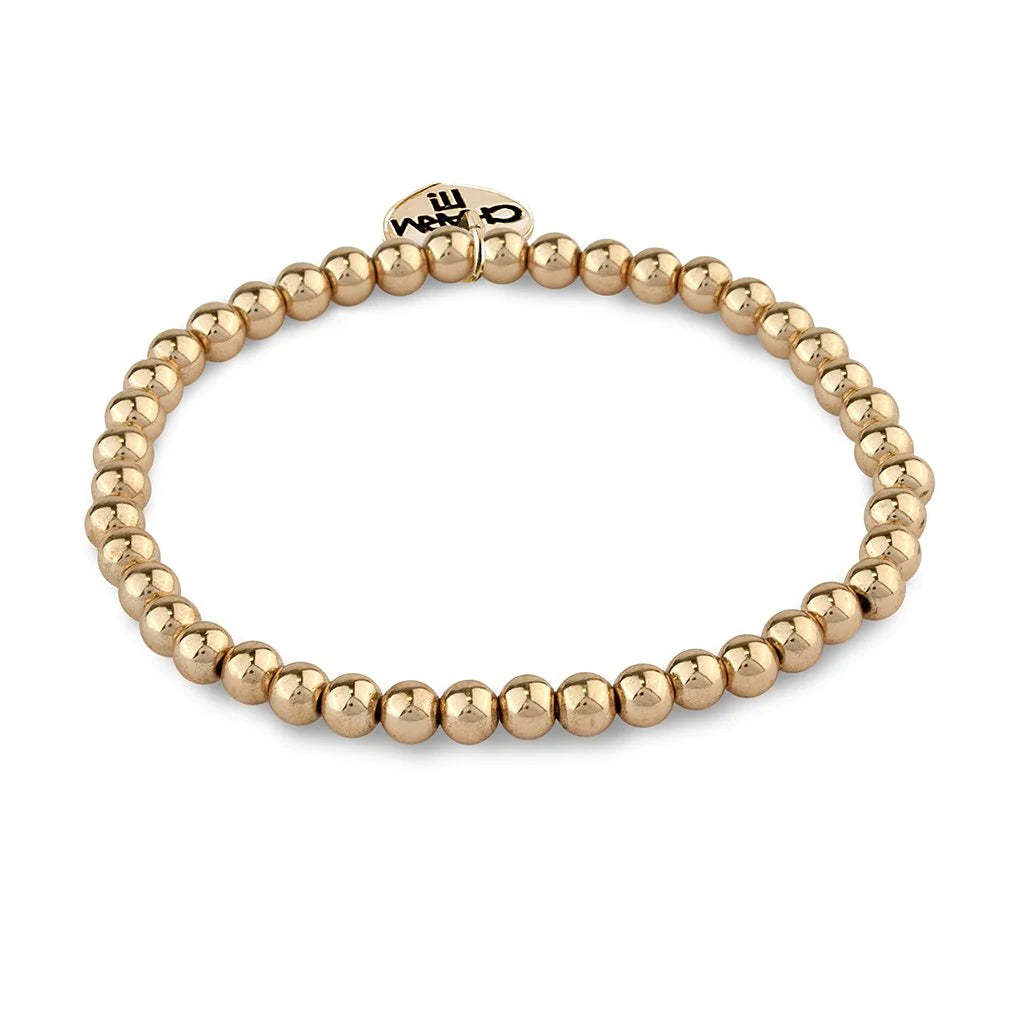 CHARM IT Gold Bead Stretch Bracelet