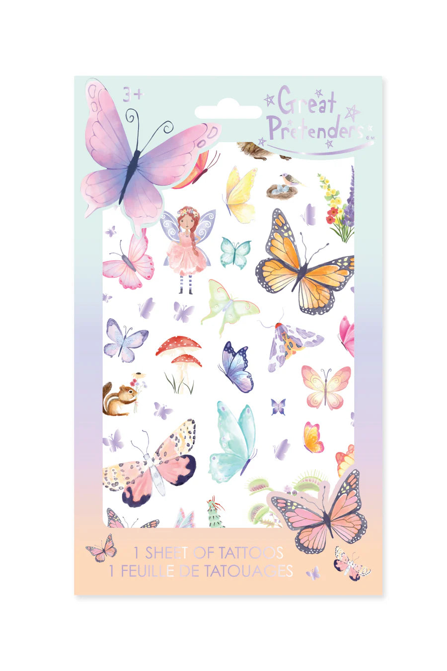 Float Like A Butterfly Temporary Tattoos