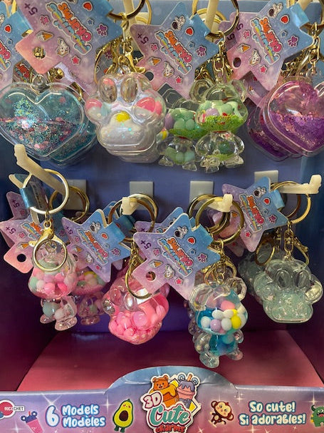 Cute Liquid Keychains