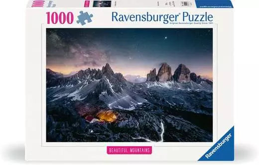 Ravensburger Beautiful Mountains Three Peaks, Dolomites 1000pc Puzzle