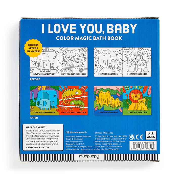 I Love You, Baby Colour Magic Bath Book