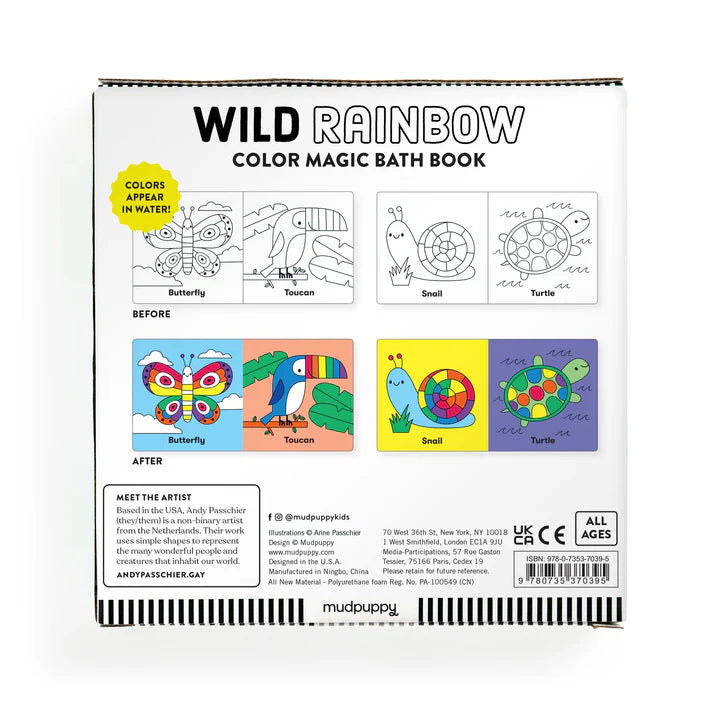 Wild Rainbow Colour Magic Bath Book