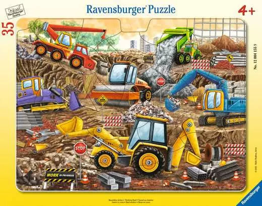 Ravensburger Working Hard 35Pc Frame Puzzle