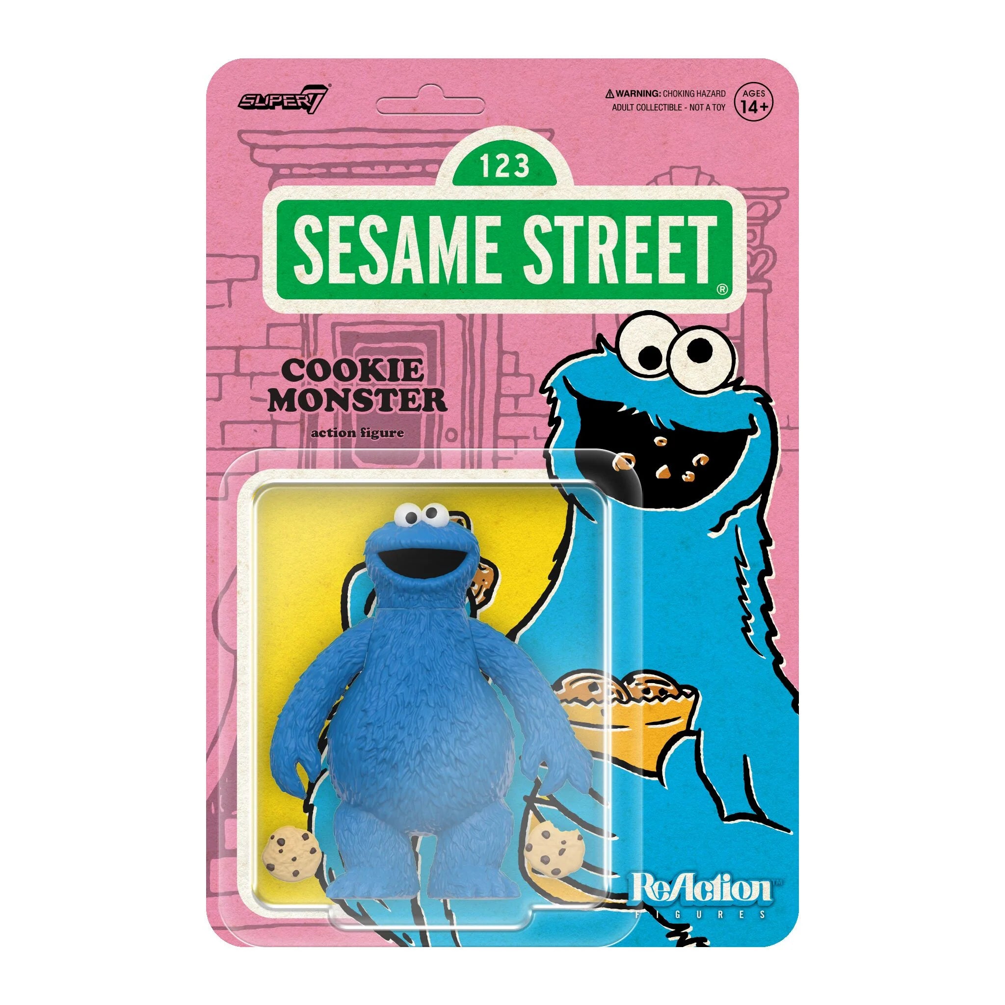 Sesame Street Cookie Monster ReAction Action Figure Wave 02 10cm