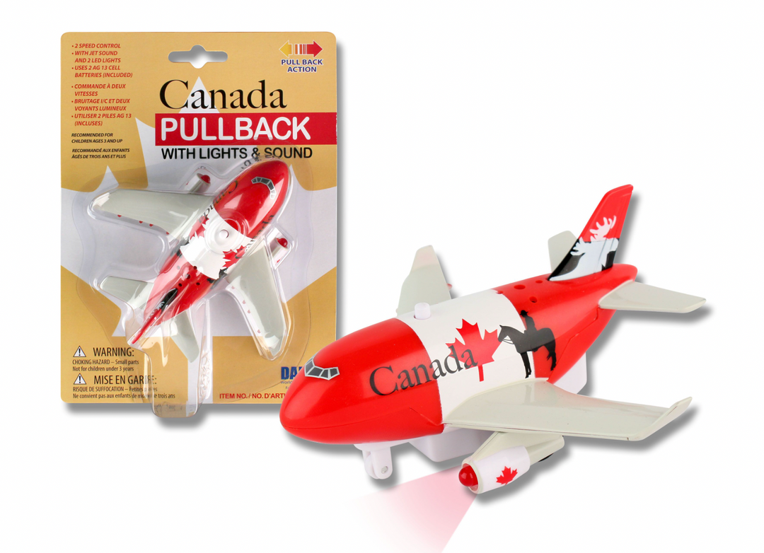 Canada Pull Back Airplane With Light & Sound