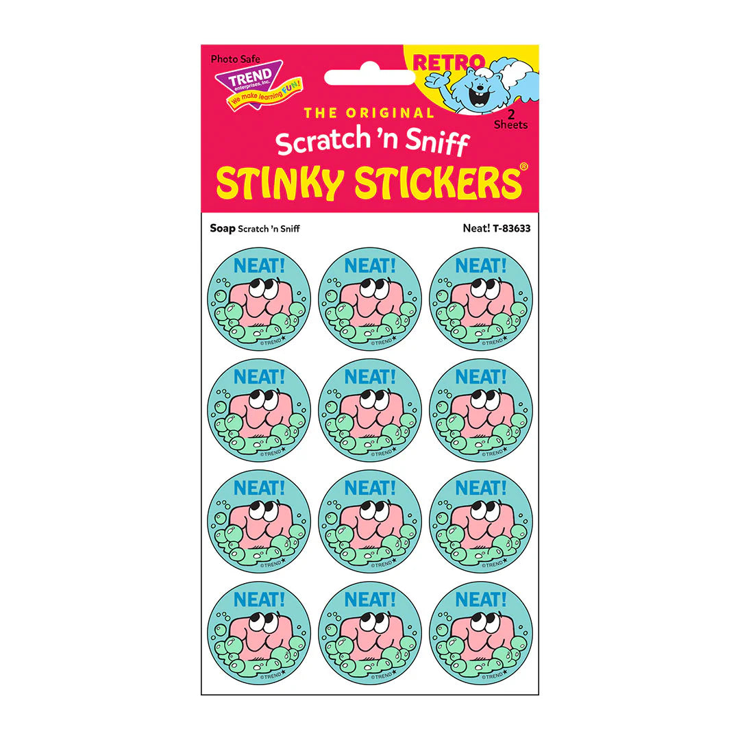Neat! Soap Scent Retro Scratch 'n Sniff Stinky Stickers