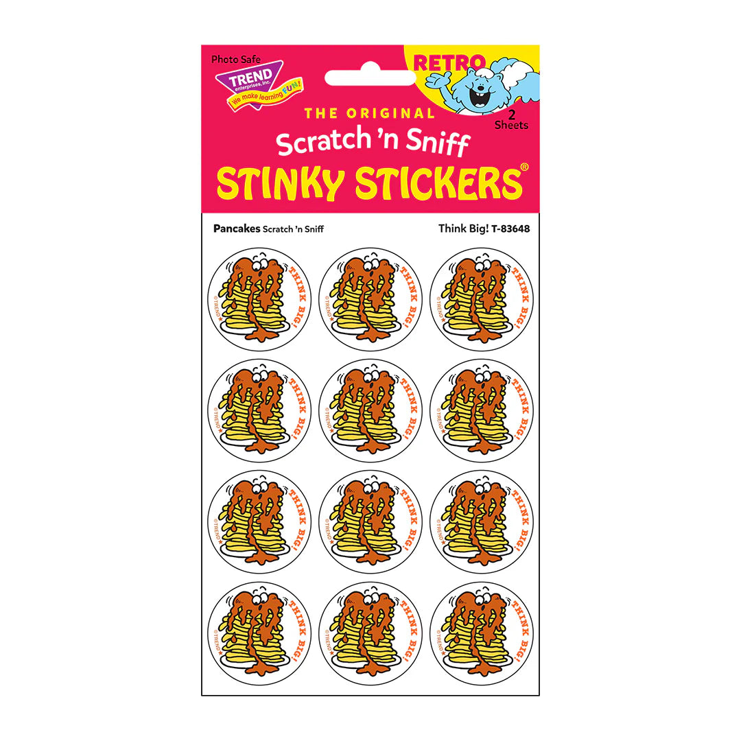 Think Big! Pancakes Scent Retro Scratch 'n Sniff Stinky Stickers