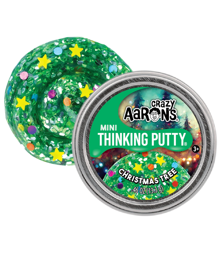 Crazy Aarons Thinking Putty Mini Tin - Holiday/Winter Styles Assorted 2025