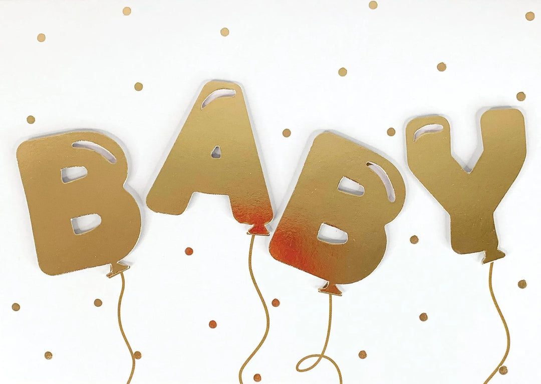 Baby Balloons New Baby Card