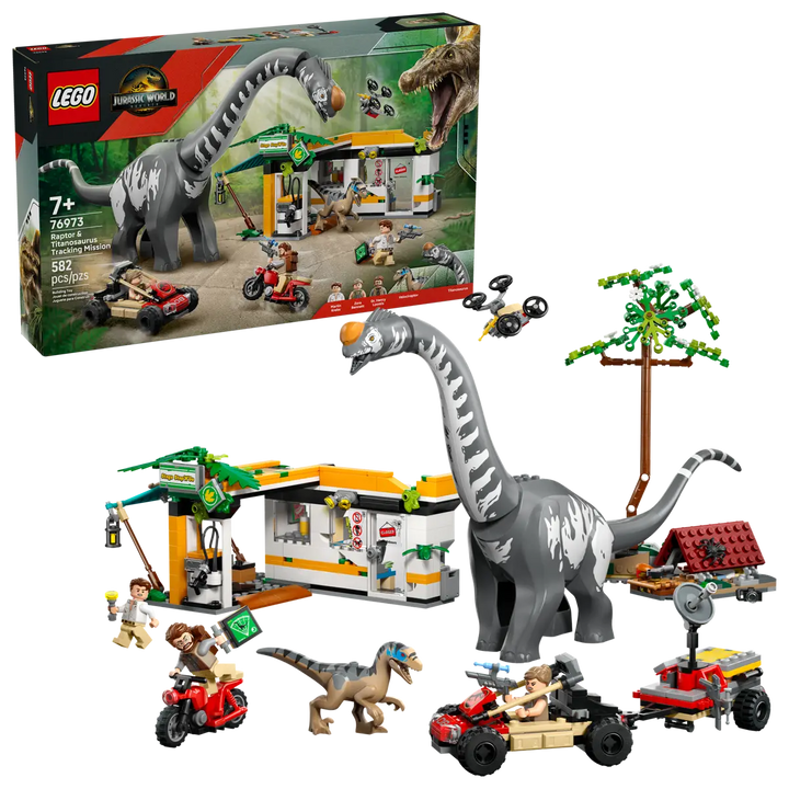 Lego Jurassic World Raptor & Titanosaurus Tracking Mission