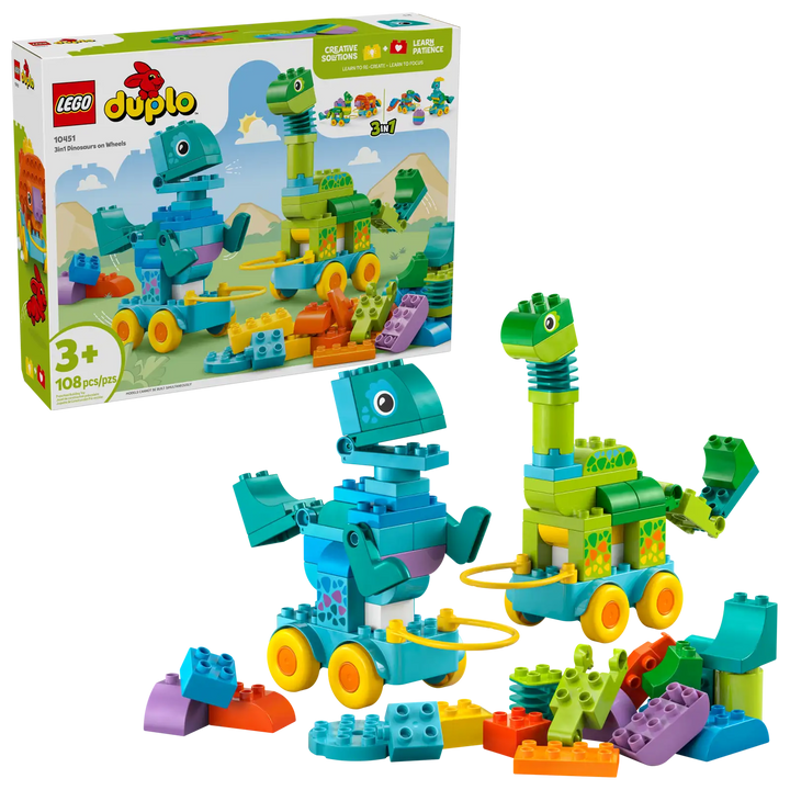 Lego® Duplo® 3in1 Dinosaurs on Wheels