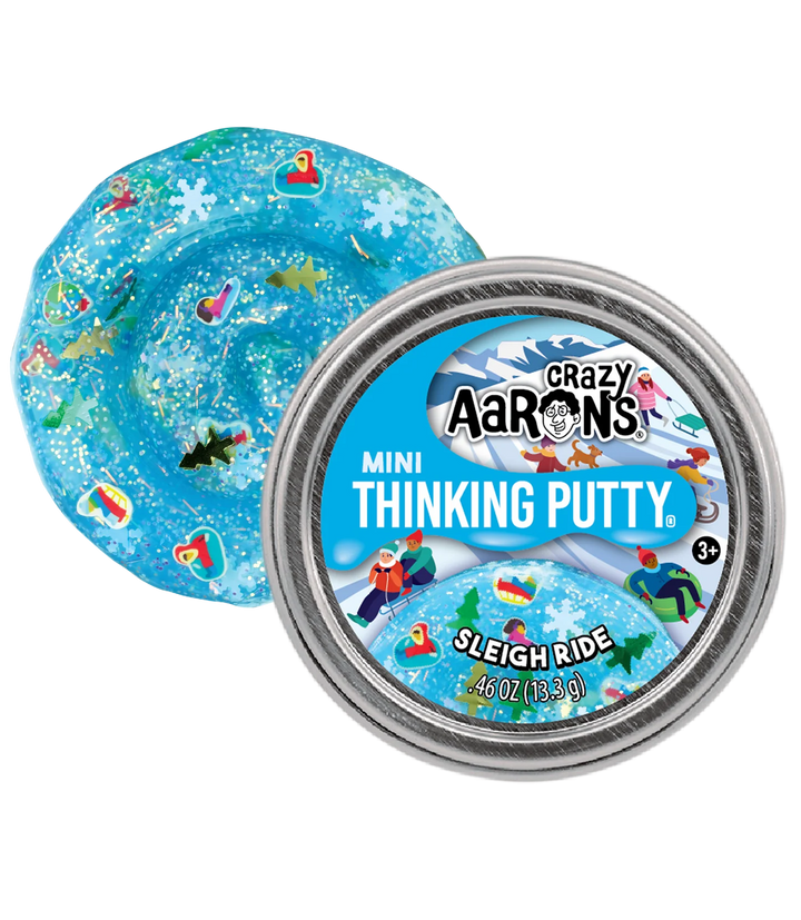Crazy Aarons Thinking Putty Mini Tin - Holiday/Winter Styles Assorted 2025