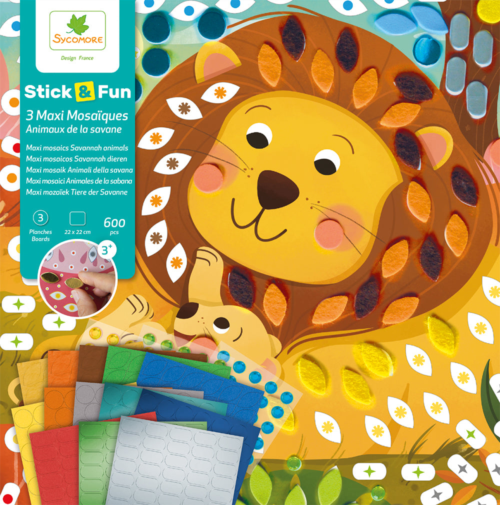 Stick'N Fun - SM 3 Mosaics Savannah Animals