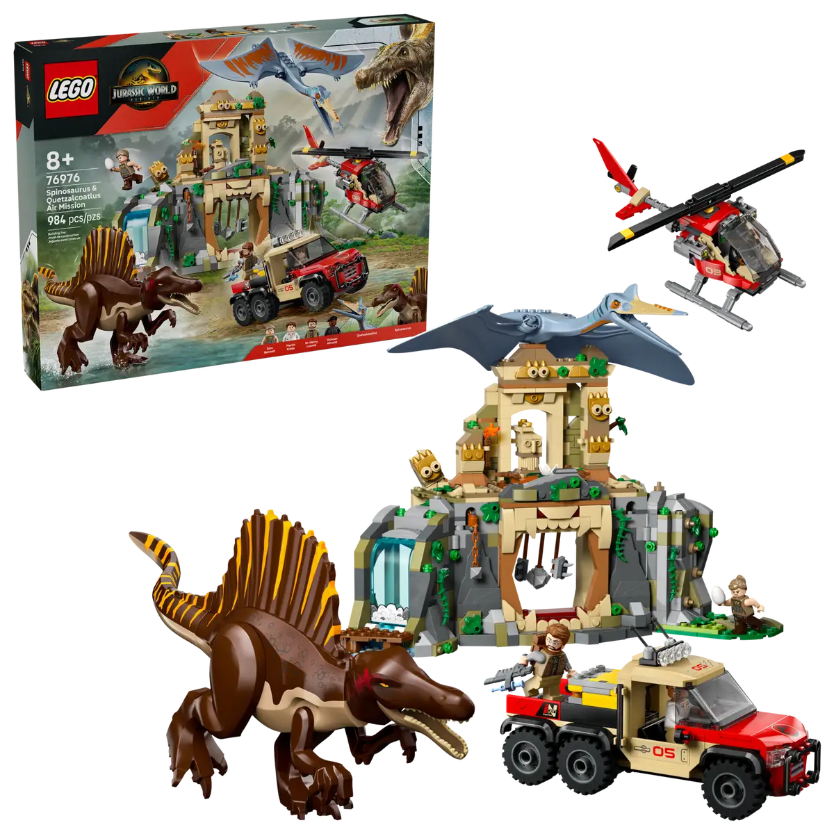 Lego Jurassic World Spinosaurus & Quetzalcoatlus Air Mission Lego Jurassic World Spinosaurus & Quetzalcoatlus Air Mission