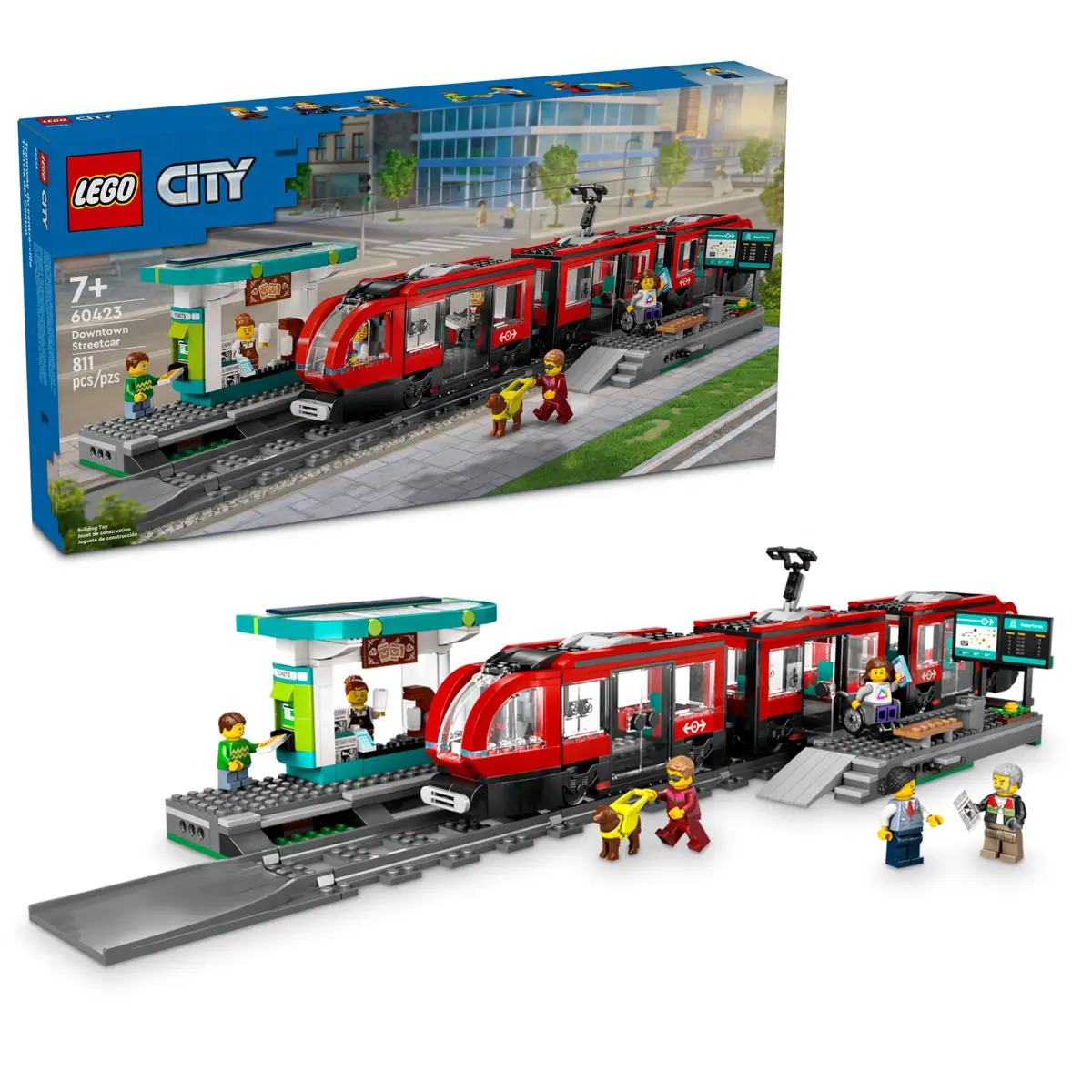 Lego red passenger train sale
