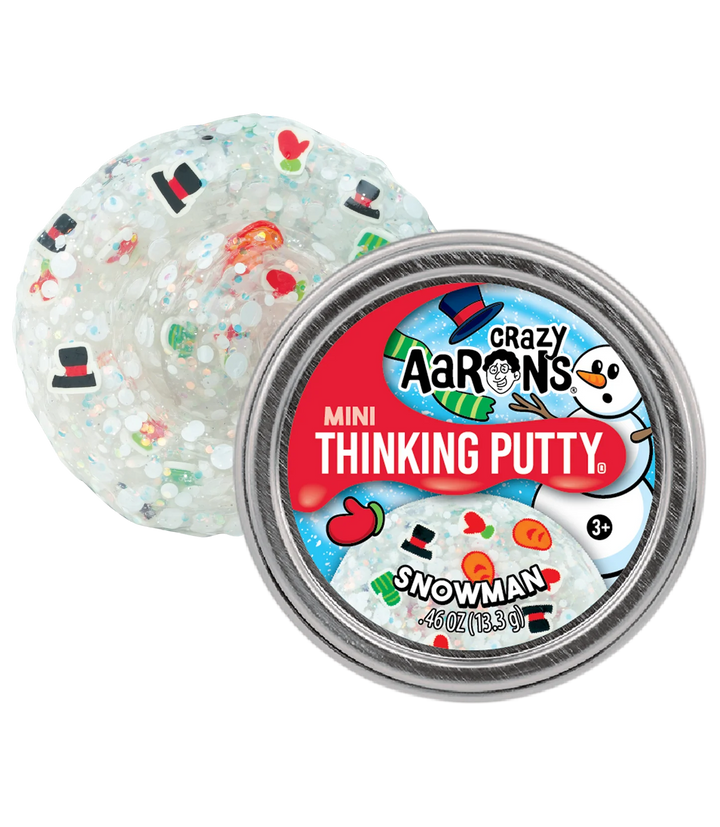 Crazy Aarons Thinking Putty Mini Tin - Holiday/Winter Styles Assorted 2025
