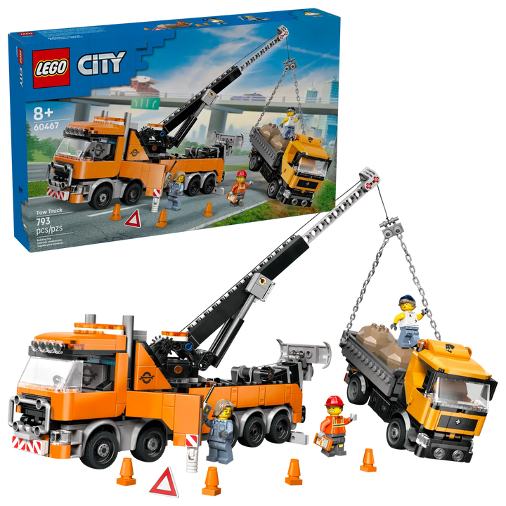 LEGO® City Heavy-Duty Recovery Tow Truck with Crane