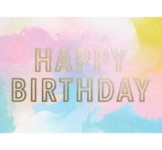 Birthday Card Watercolours