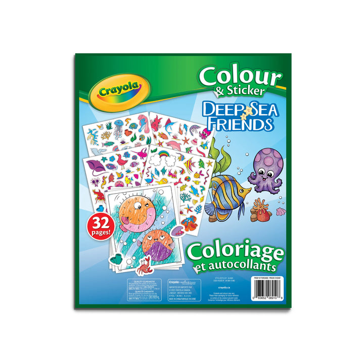 Crayola Deep Sea Friends Coloring & Sticker Book