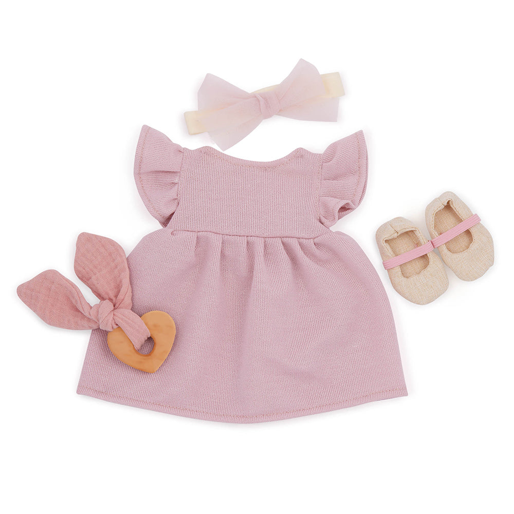 LullaBaby - Pink Dress with Shoes for 14" Baby doll
