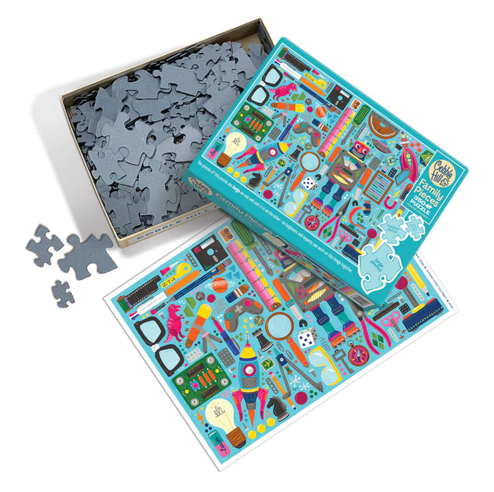 Cobble Hill Nerdy Junk Drawer Jigsaw Puzzle 350pc Family Puzzle