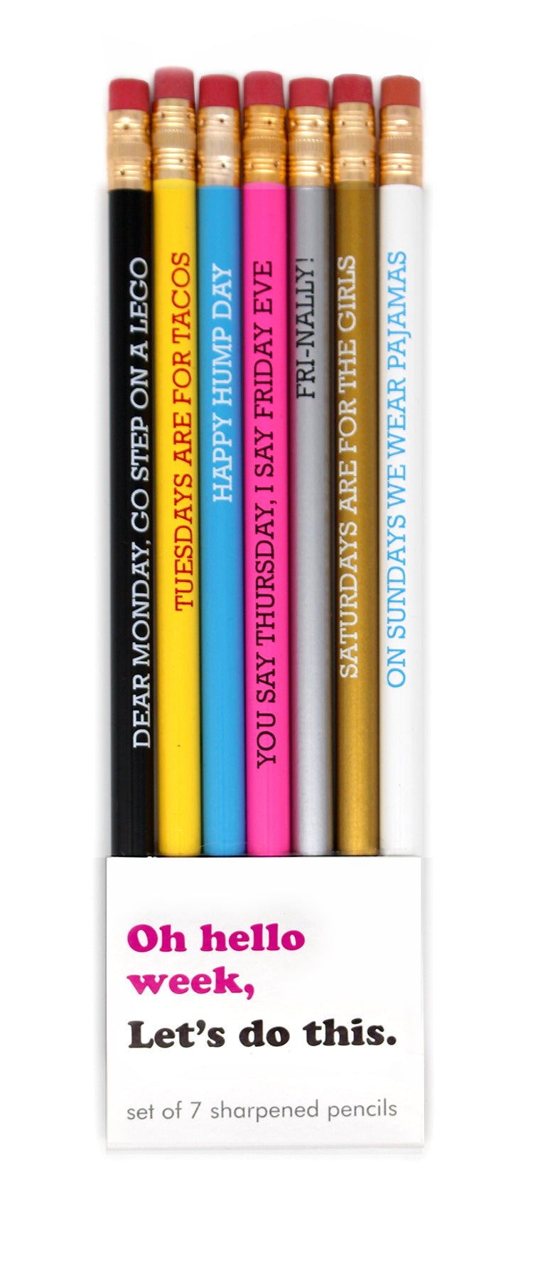 Hello Week Pencil Set