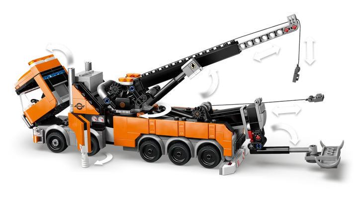 LEGO® City Heavy-Duty Recovery Tow Truck with Crane