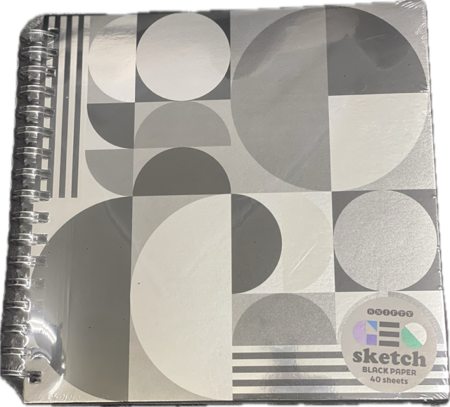 GEO Metallic Sketchbook - Black Paper