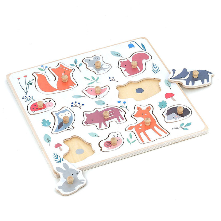 Forest Animals Peg Puzzle-  Sarah Betz