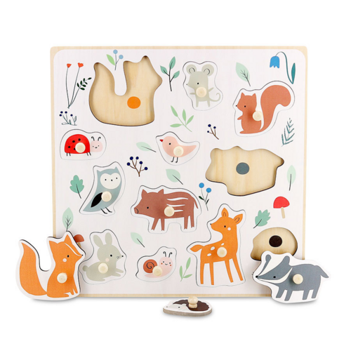 Forest Animals Peg Puzzle-  Sarah Betz