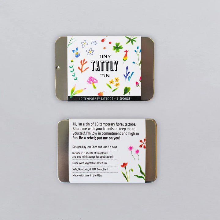 Tattly Tiny Imaginary Garden Tattoo Tin